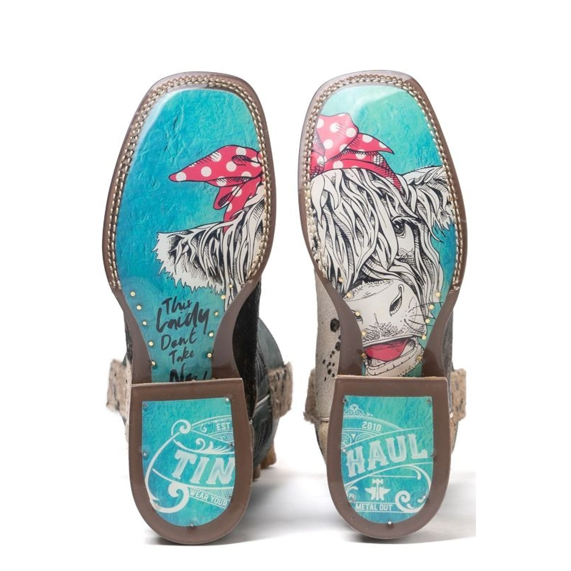 Tin Haul Ladies Shaggy Spot Boots