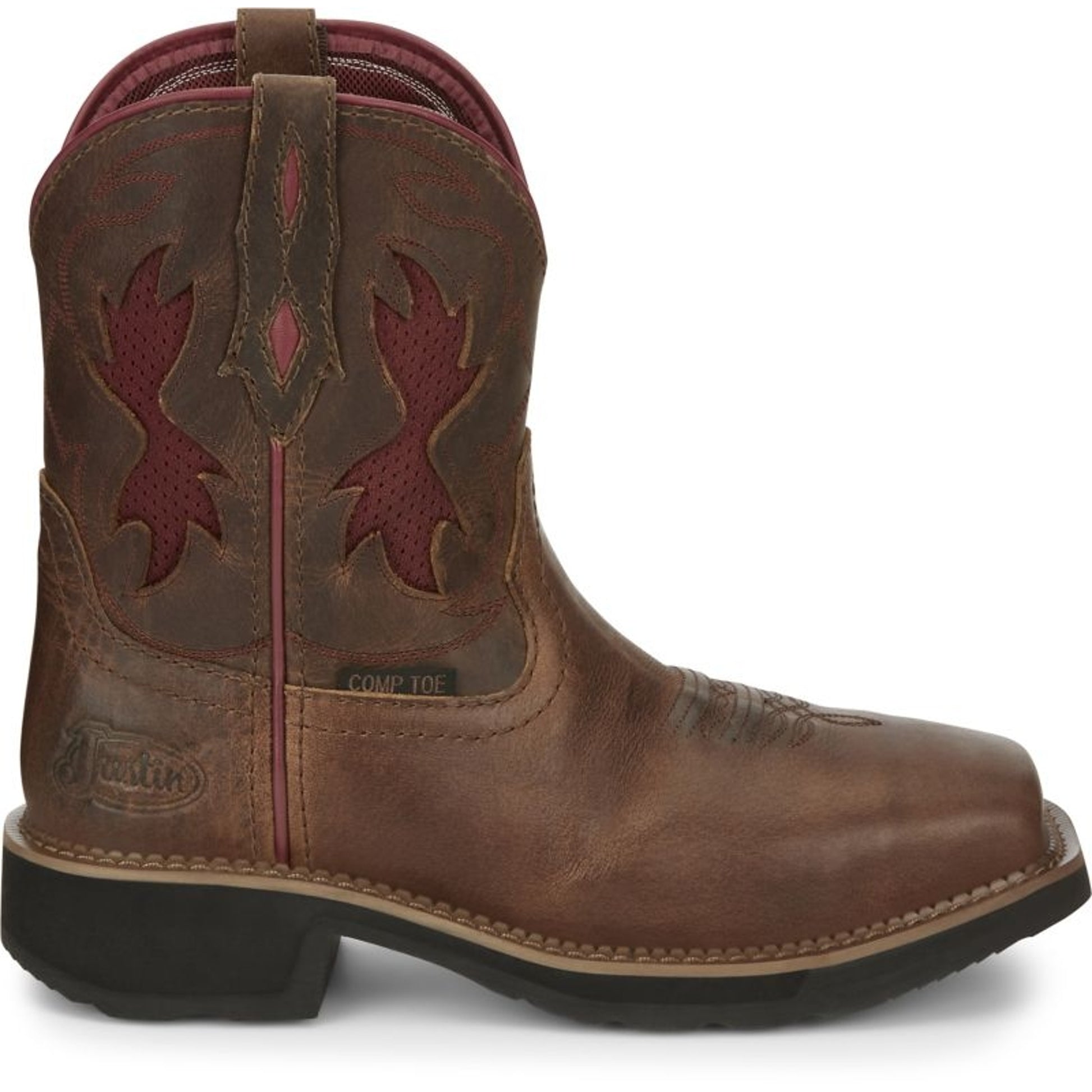 Justin Ladies Lathey Comp Toe Boots