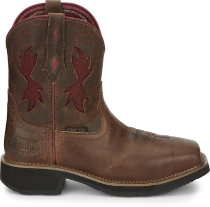Justin Ladies Lathey Comp Toe Boots