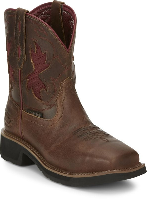 Justin Ladies Lathey Comp Toe Boots