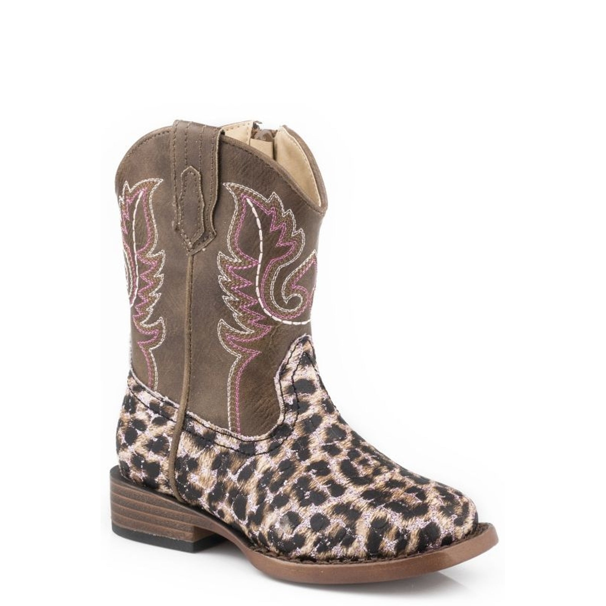 Roper Toddler Glitter Leopard Boots