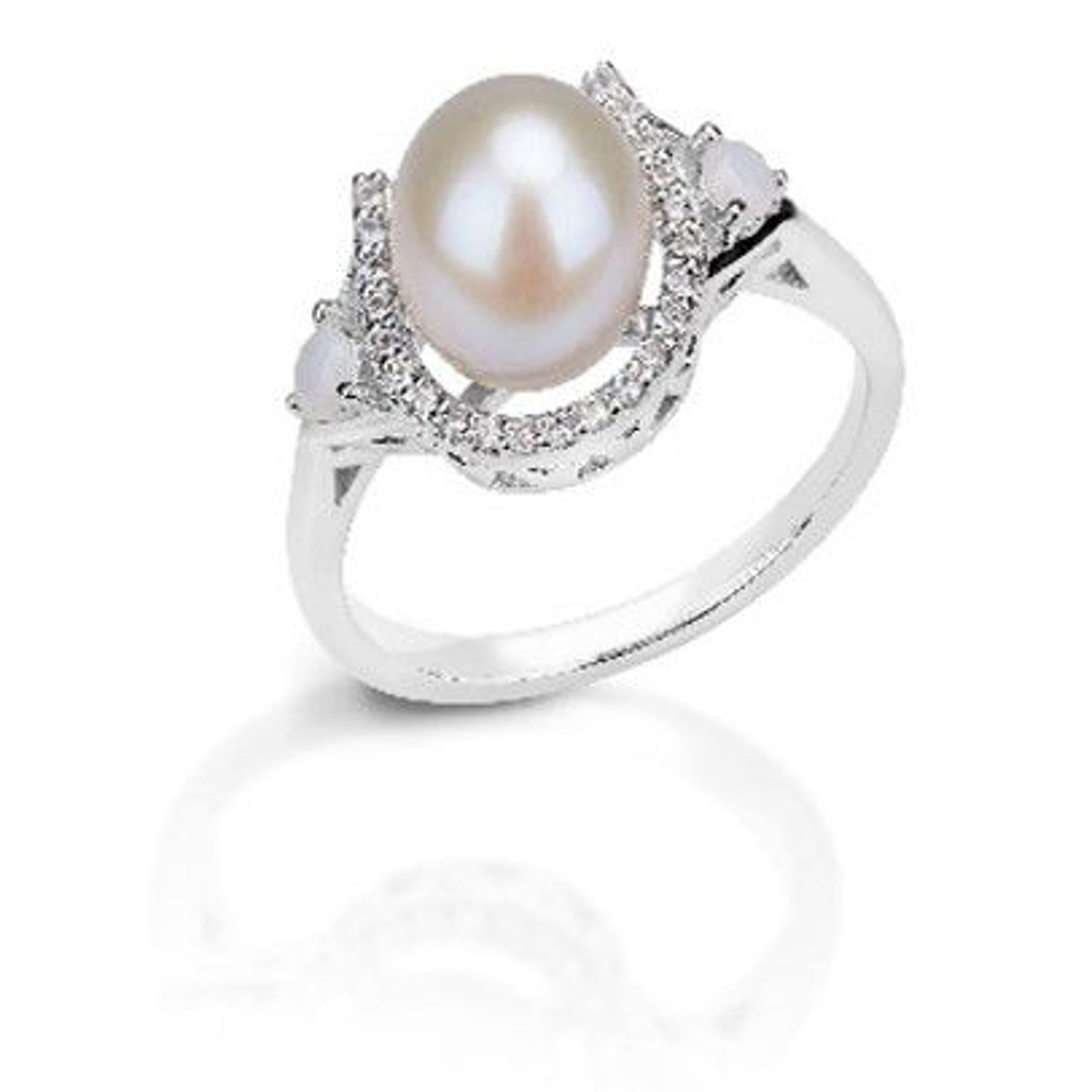 Kelly Herd Pearl Horseshoe Ring