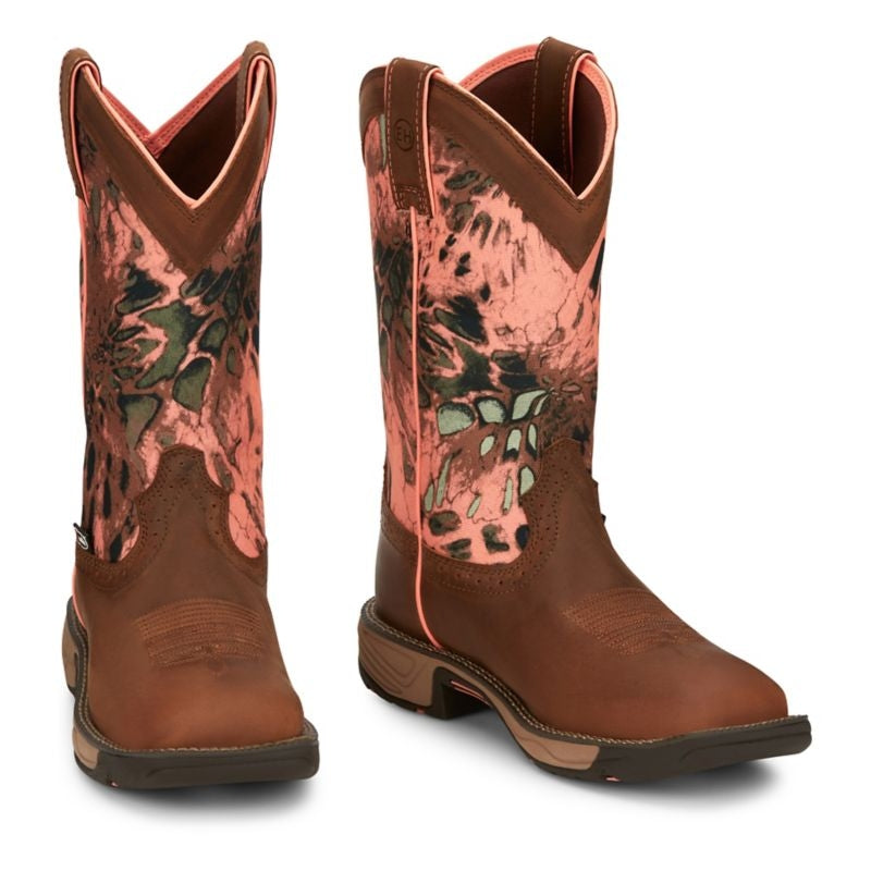 Justin Womens Rush Square Toe Boots