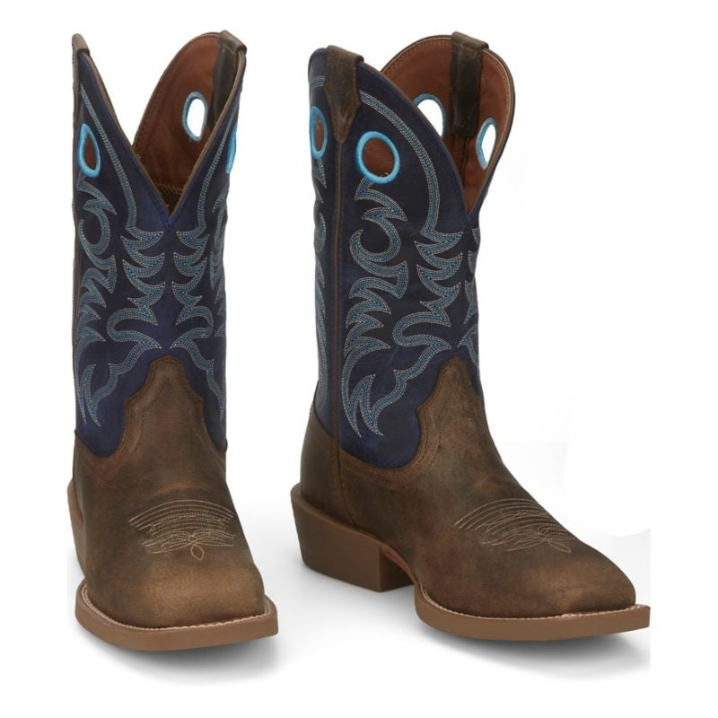 Justin Mens Stempede Sq Toe Boots
