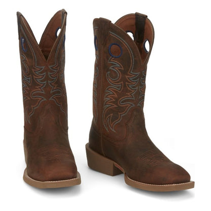 Justin Mens Stempede Sq Toe Boots
