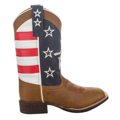 TuffRider Youth American Cowboy Boots Brown