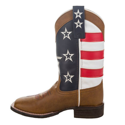 TuffRider Youth American Cowboy Boots Brown