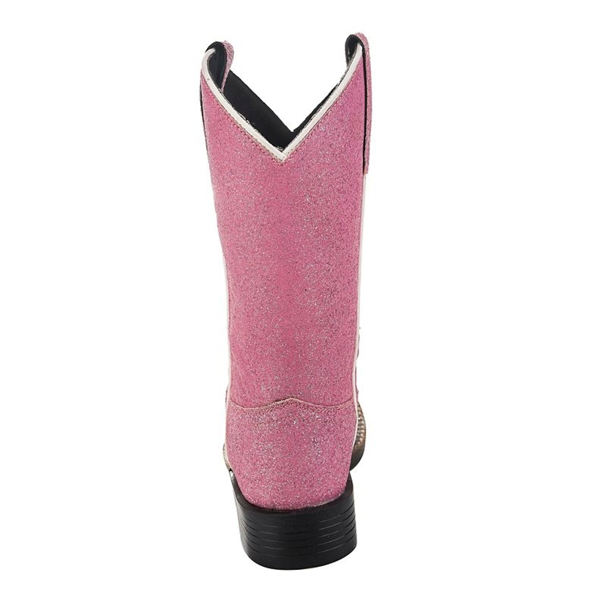 Tuffrider Kids Pink Glitter Western Boots