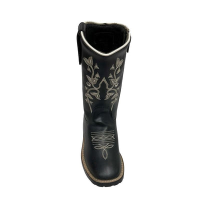 TuffRider Youth Black Floral Western Boots