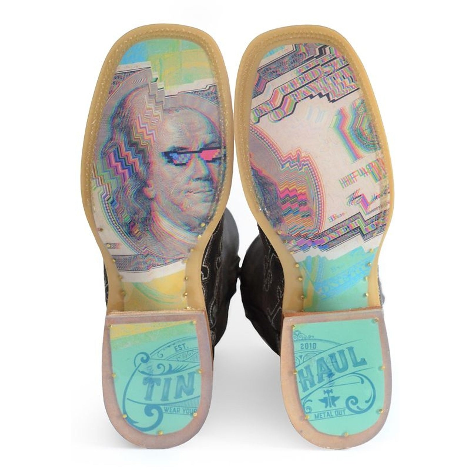 Tin Haul Mens Money Sole SqToe Boots