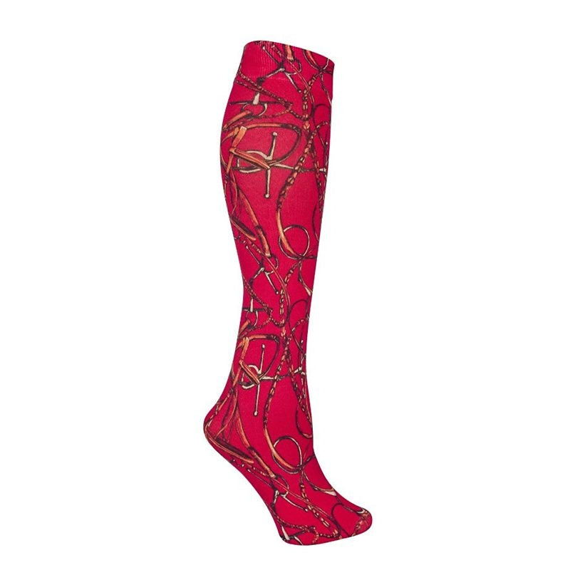 Lila Print Boot Socks
