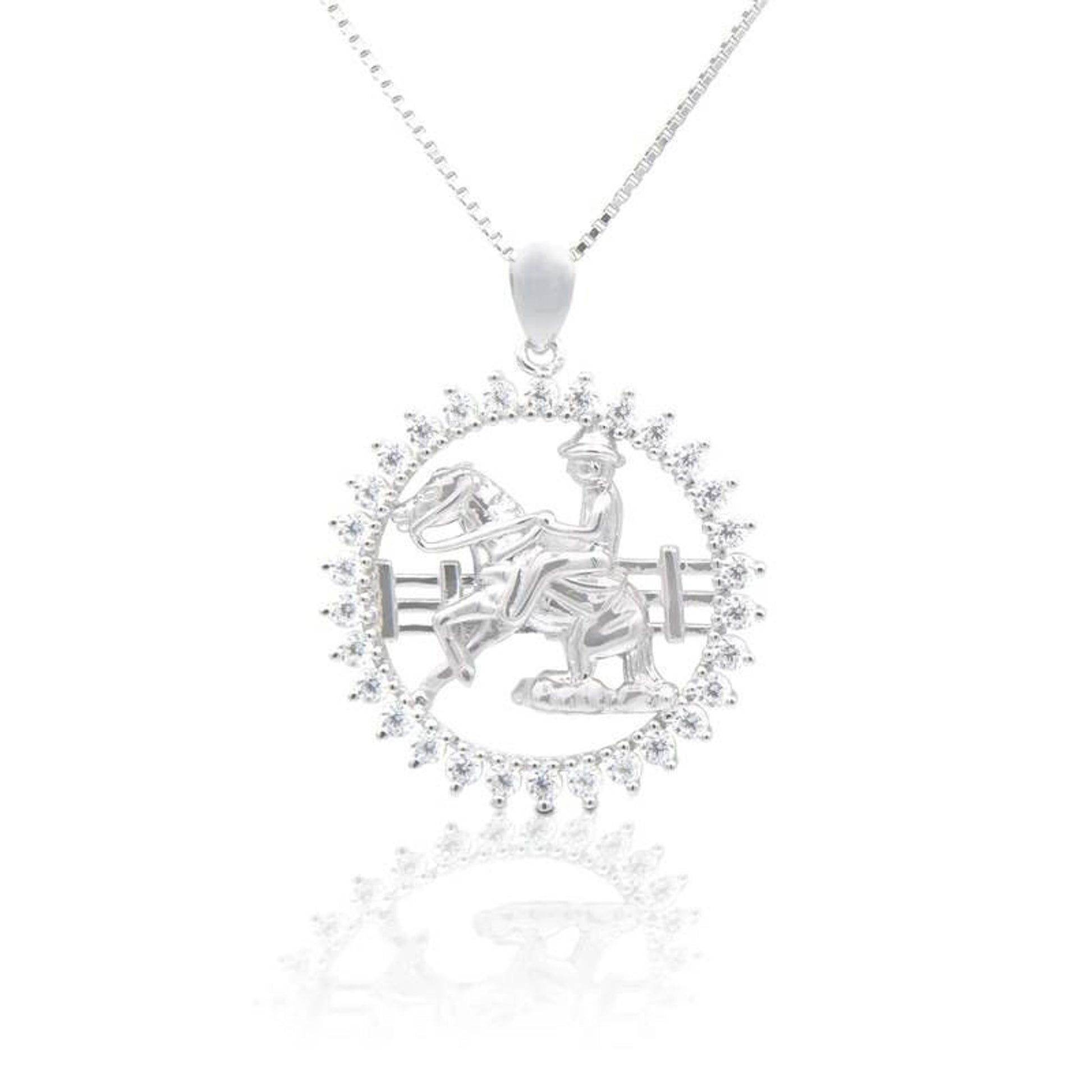 Kelly Herd Reiner In Circle Pendant