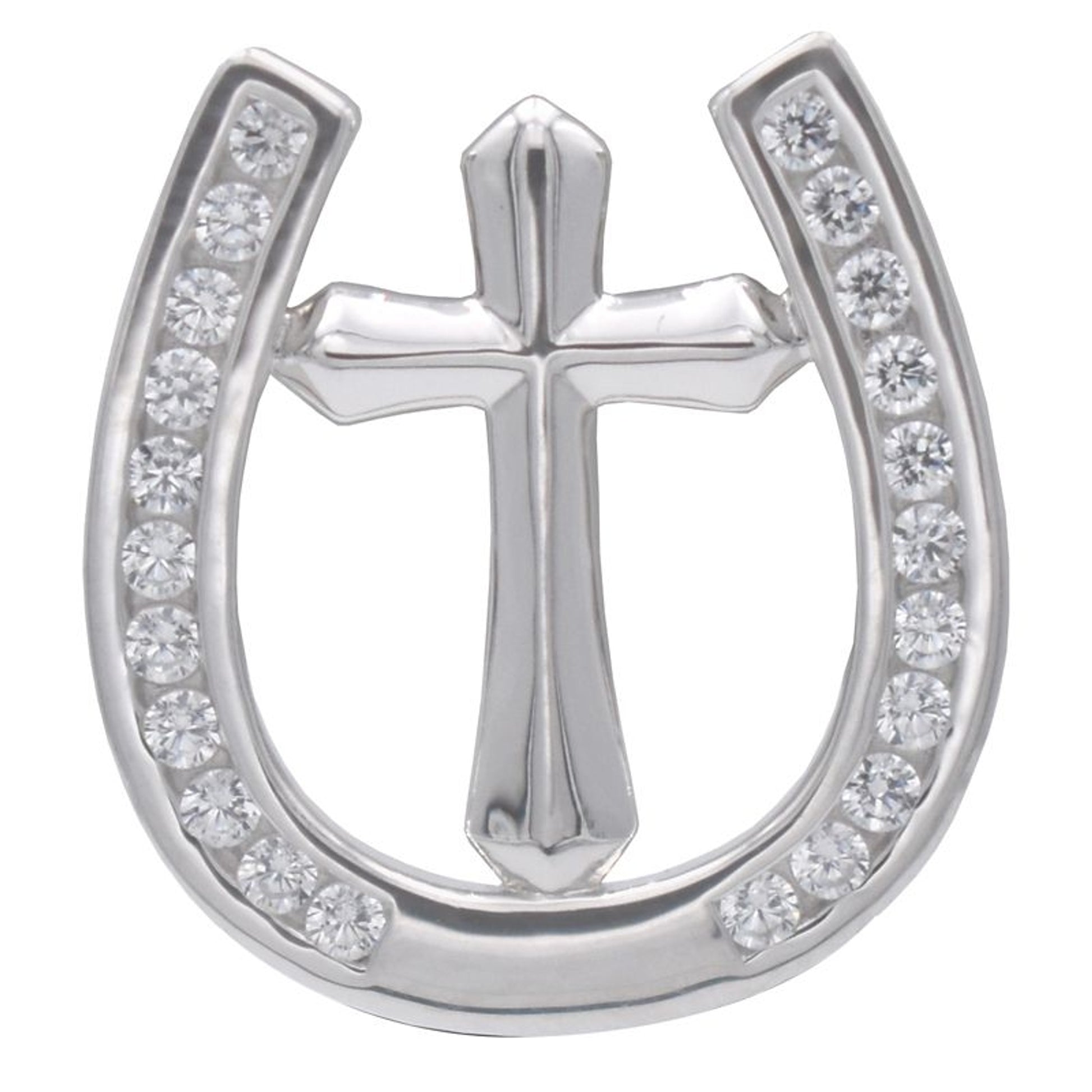 Kelly Herd Horseshoe Cross Tie Tack