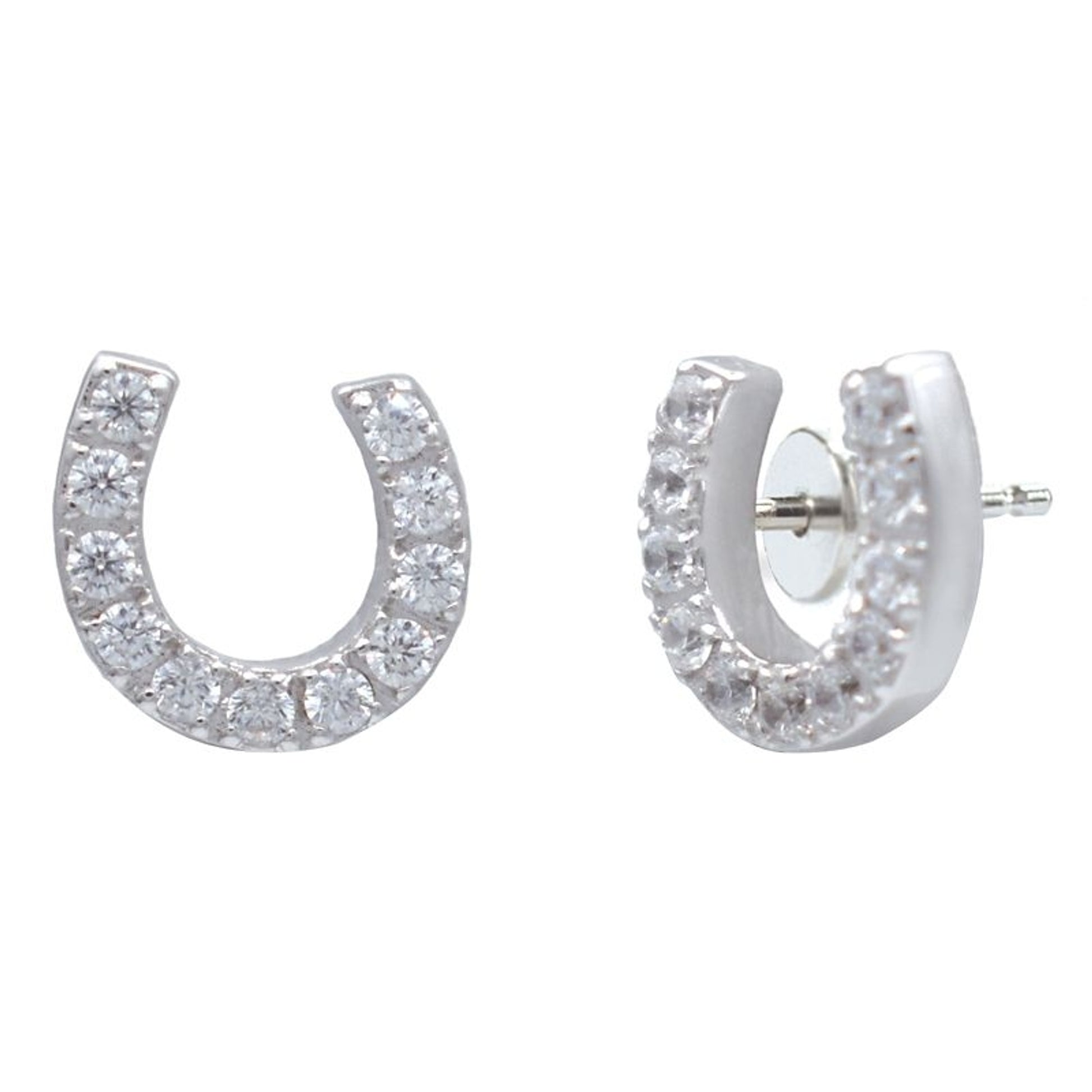 Kelly Herd Offset Horseshoe Earrings