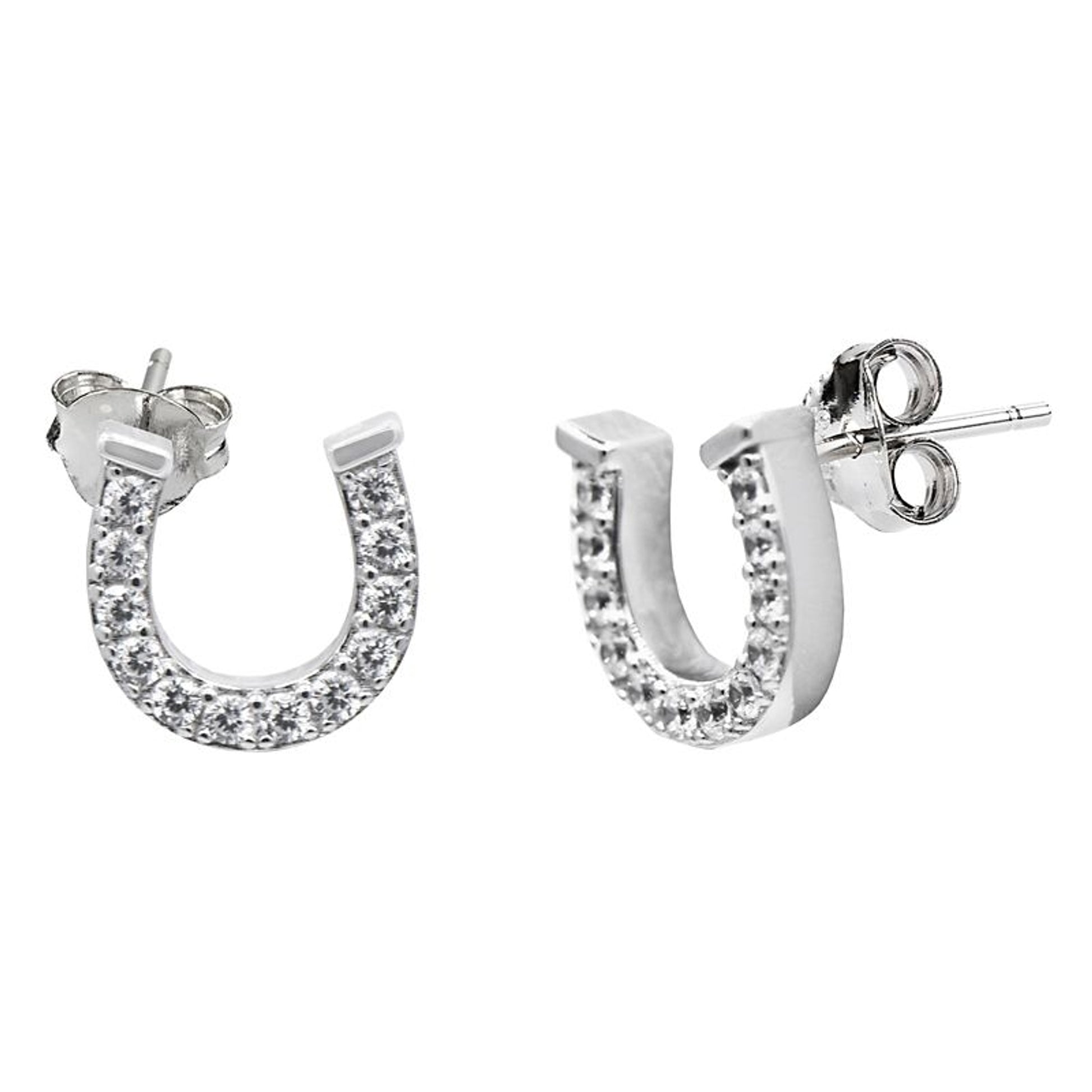 Kelly Herd Pave Horseshoe Earrings