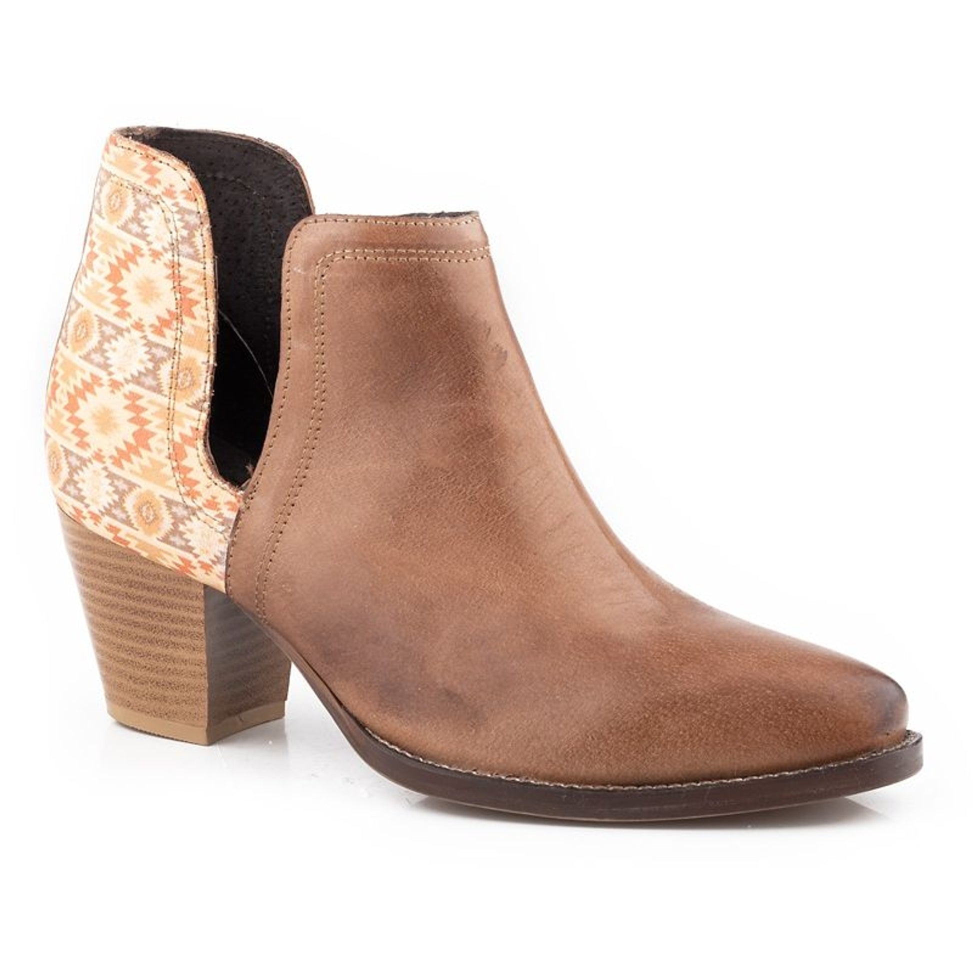 Roper Ladies Rowdy Aztec Snip Toe Bootie