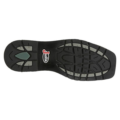 Justin Mens Driller WP Sq Toe Boots