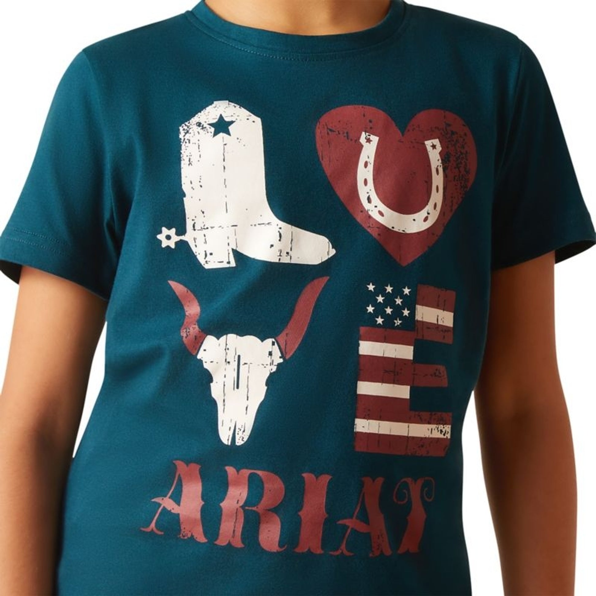 Ariat Girls Western Love Tee