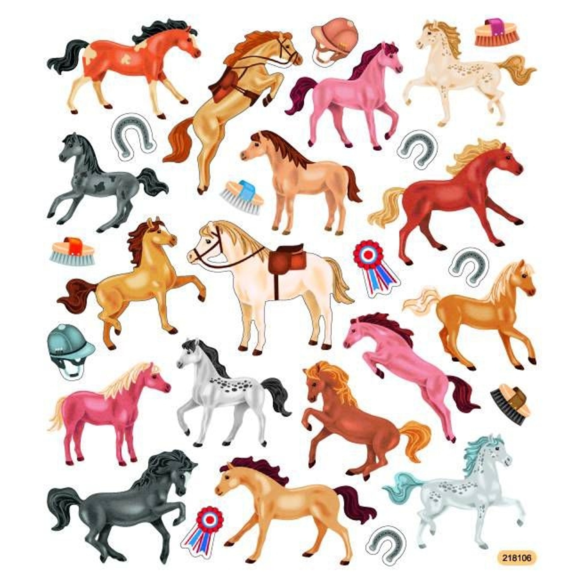 Kelley Ready to Show Colorful Horse Stickers