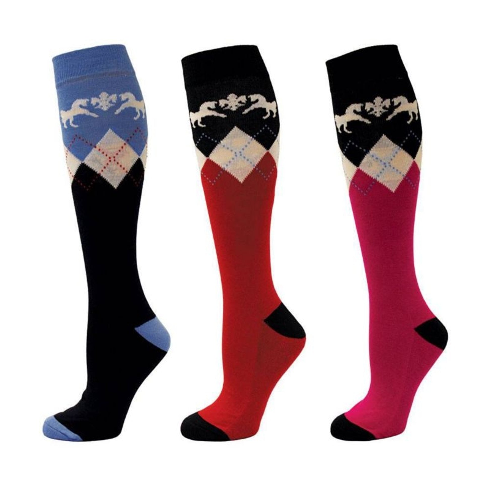 Equine Couture Hadley Knee Hi Socks 3pk
