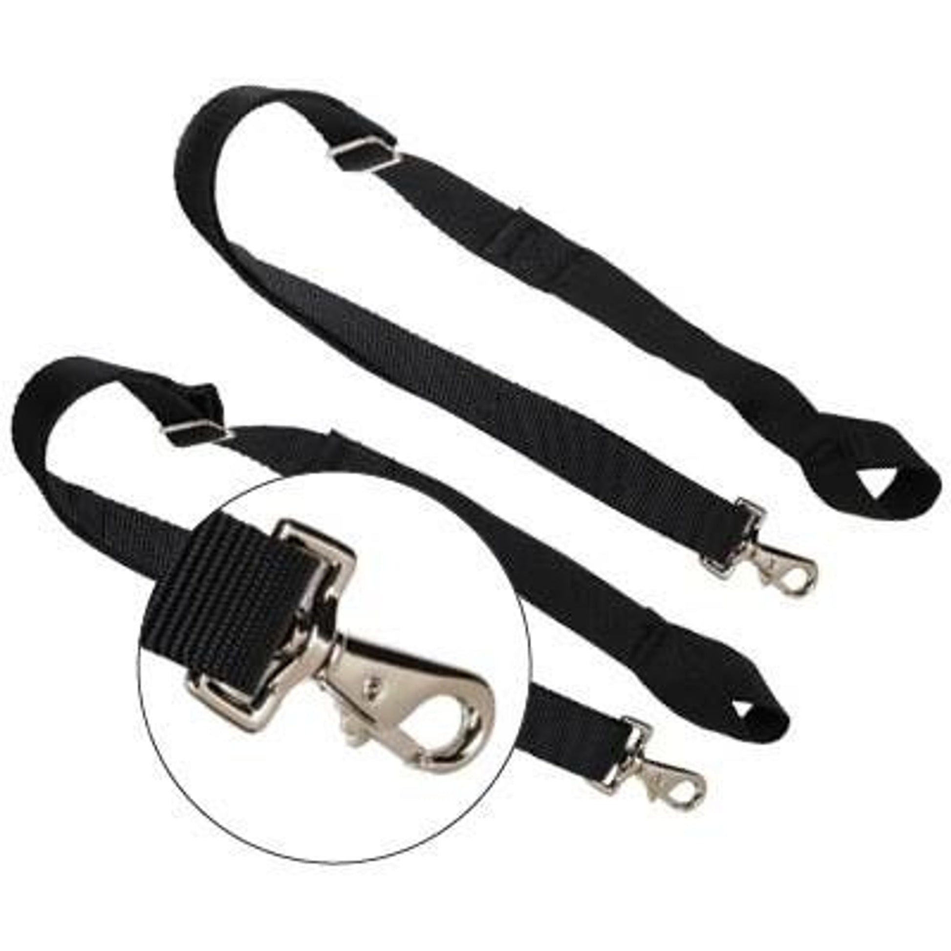 Super Hug Replacement Leg Straps Pair Black