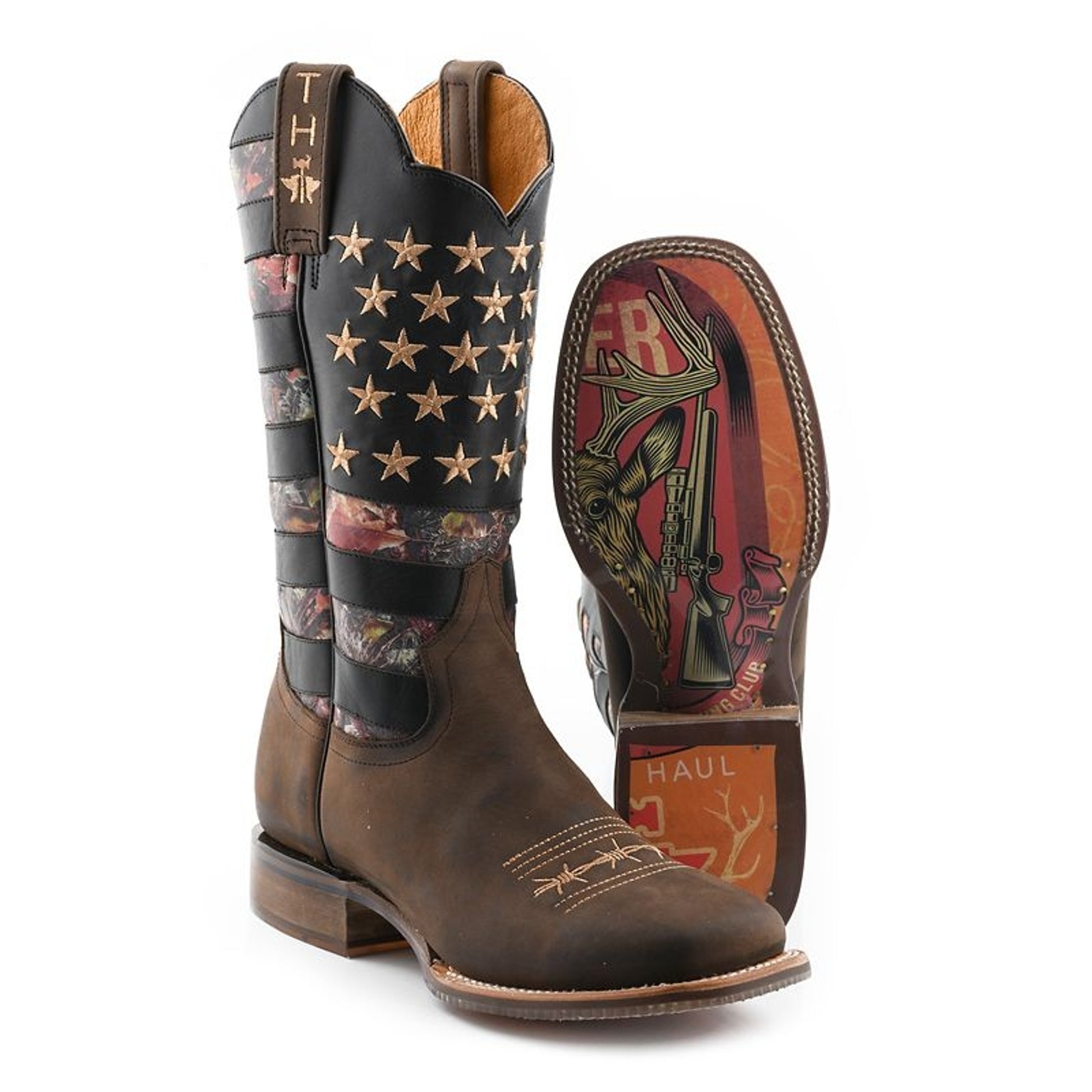Tin Haul Mens Open Season SqToe Boots