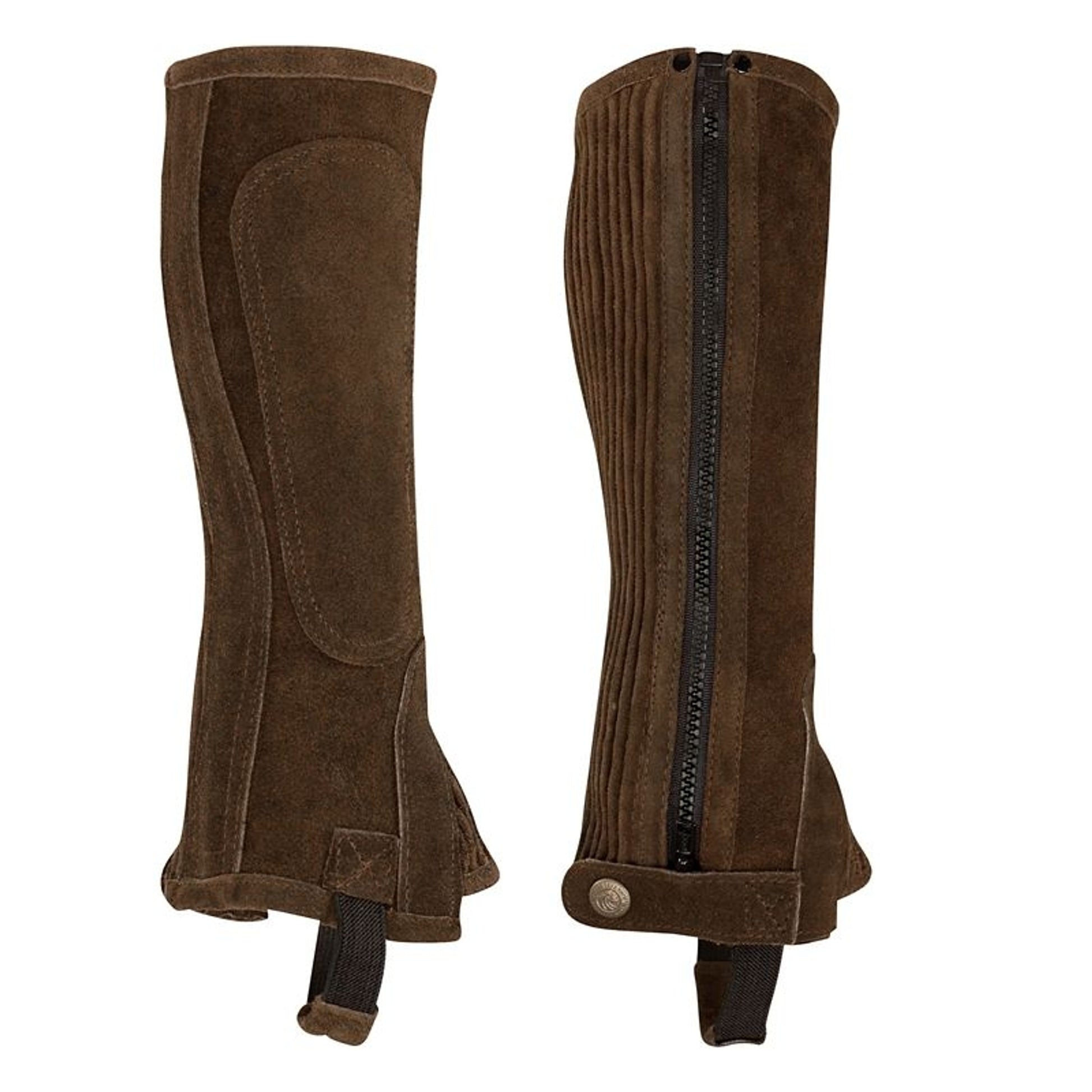 Perris Suede Cowhide Zip Half Chaps