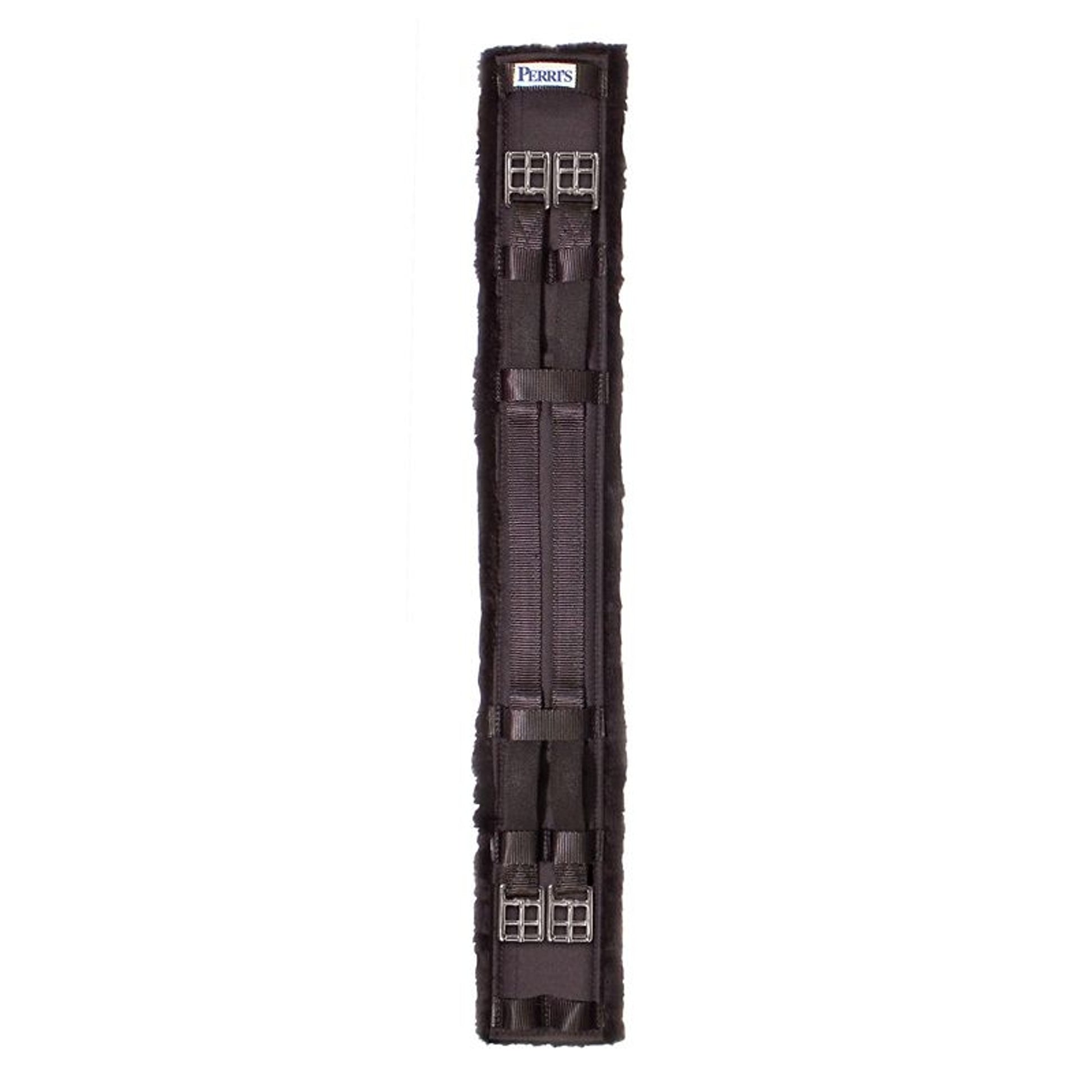 Perris Black Cotton/Fleece Dressage Girth