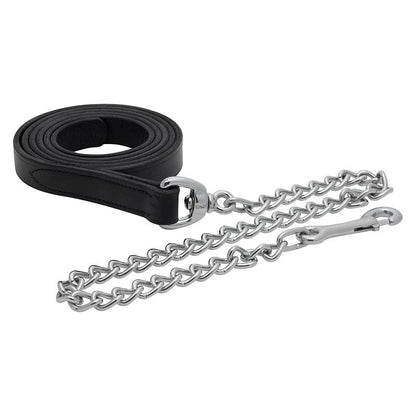 Perris Leather Lead with Chain