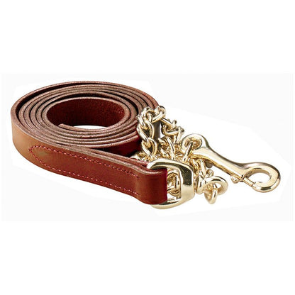 Perris Leather Lead with Chain