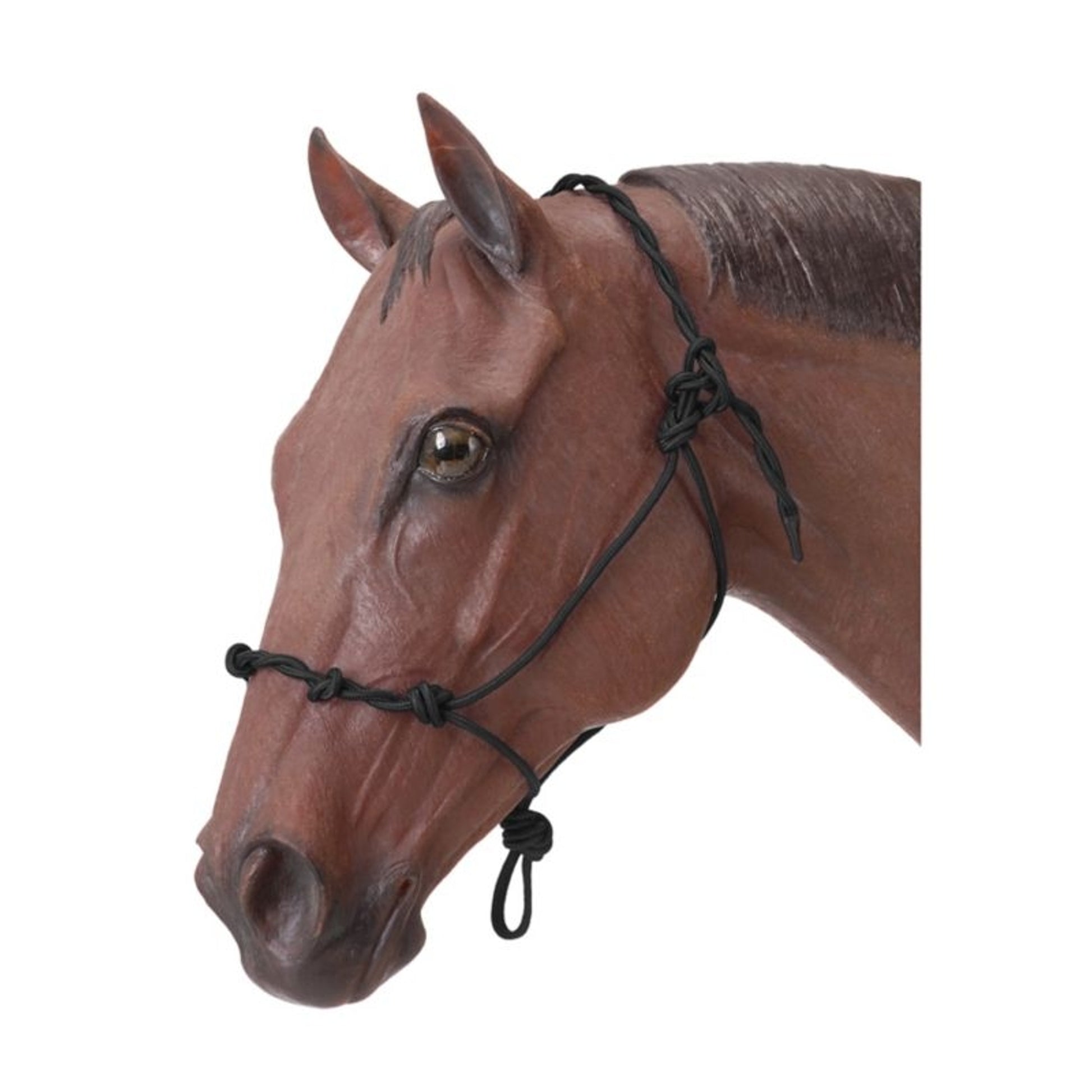 Tough1 Knotted Rope Halter with Twisted Crown