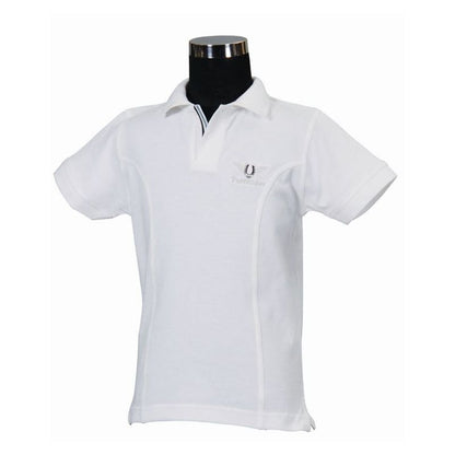 TuffRider Kids Polo Shirt LG White