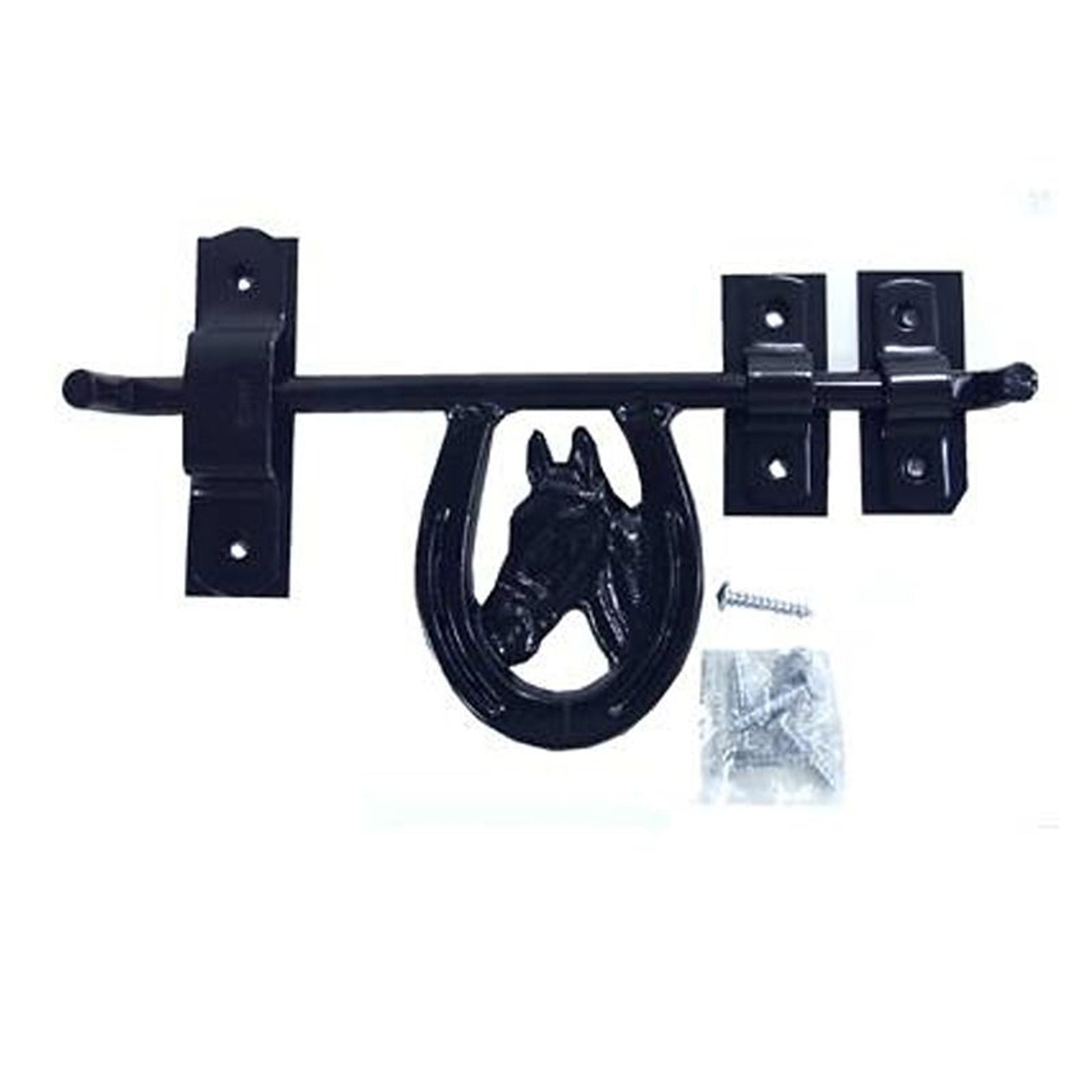 Fancy Barn Door Latch Black