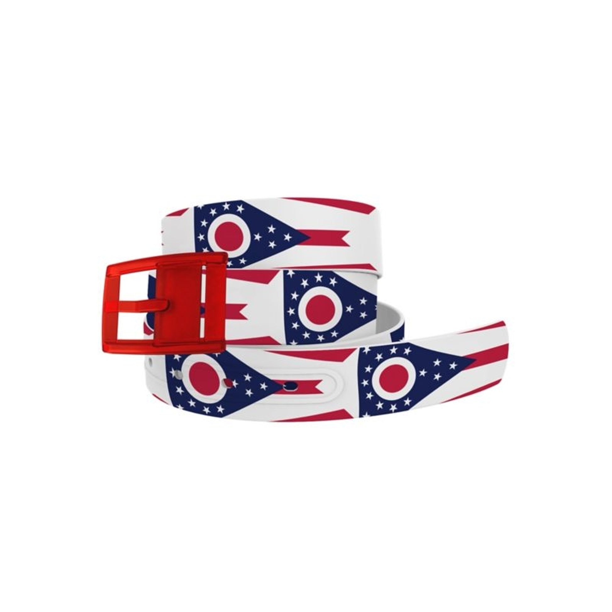 C4 Ohio Flag Belt with Red Buckle Combo
