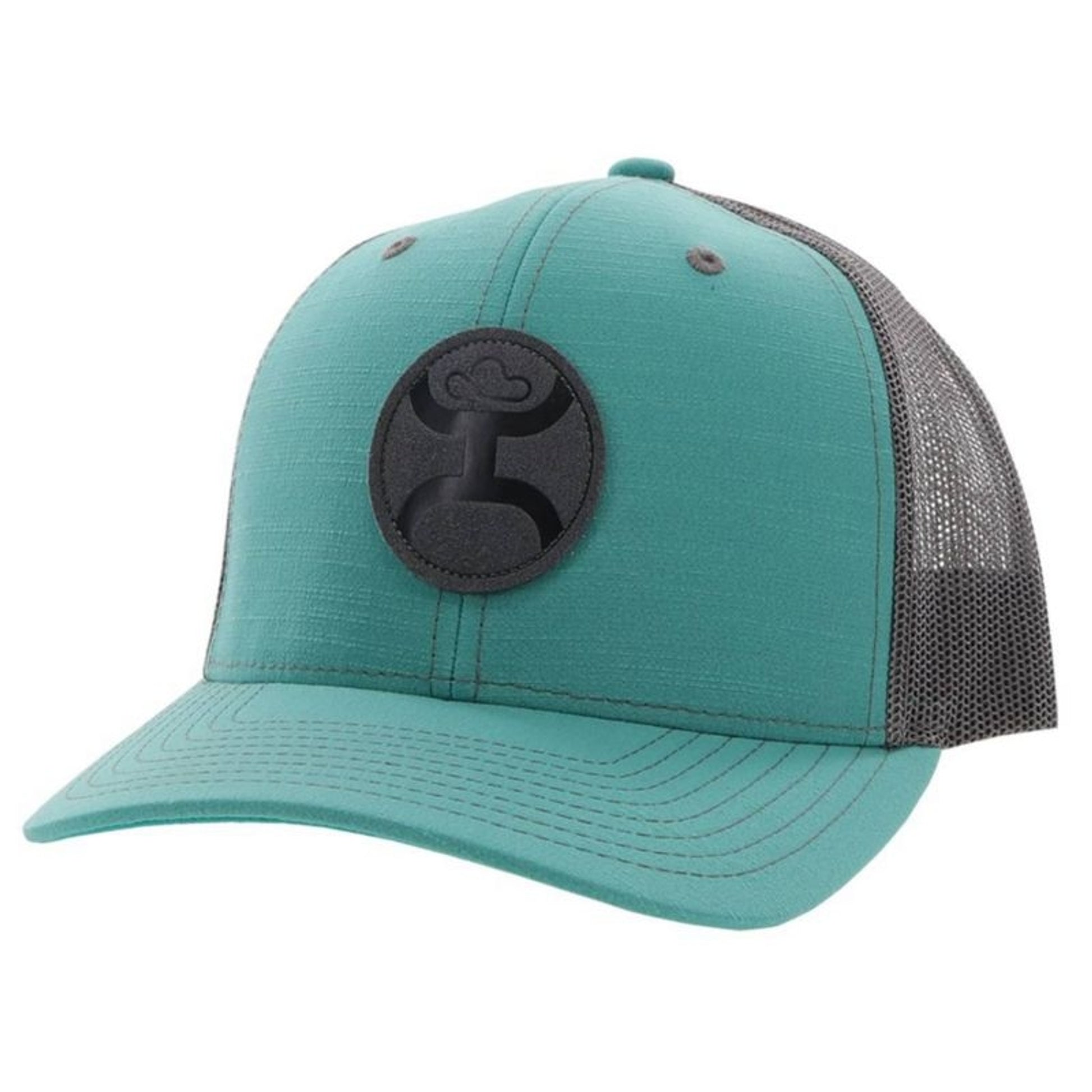 Hooey Blush Trucker Cap Grey Circle Patch