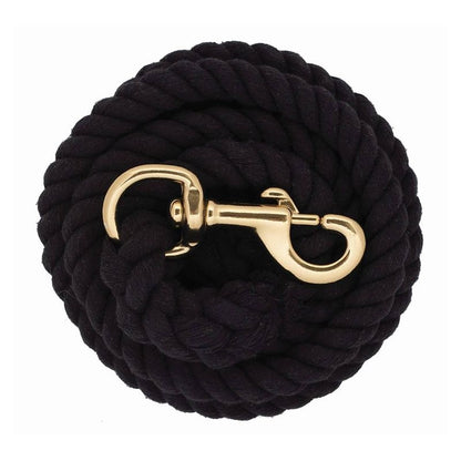 Weaver Cotton Lead Rope with Brass Plated Snap 8Ft