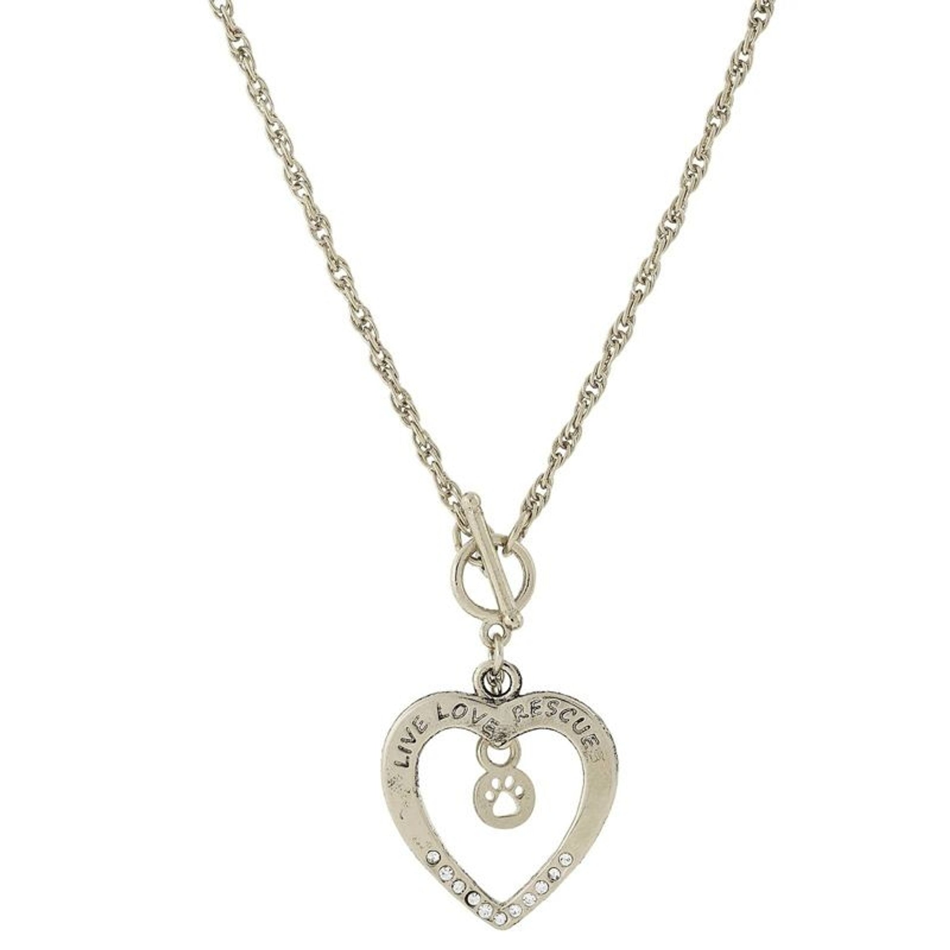 1928 Jewelry Live Love Rescue Necklace