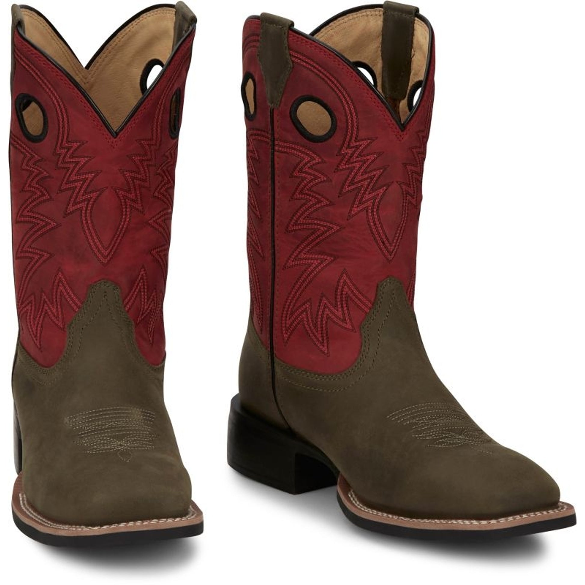 Justin Mens Shane Square Toe Boots