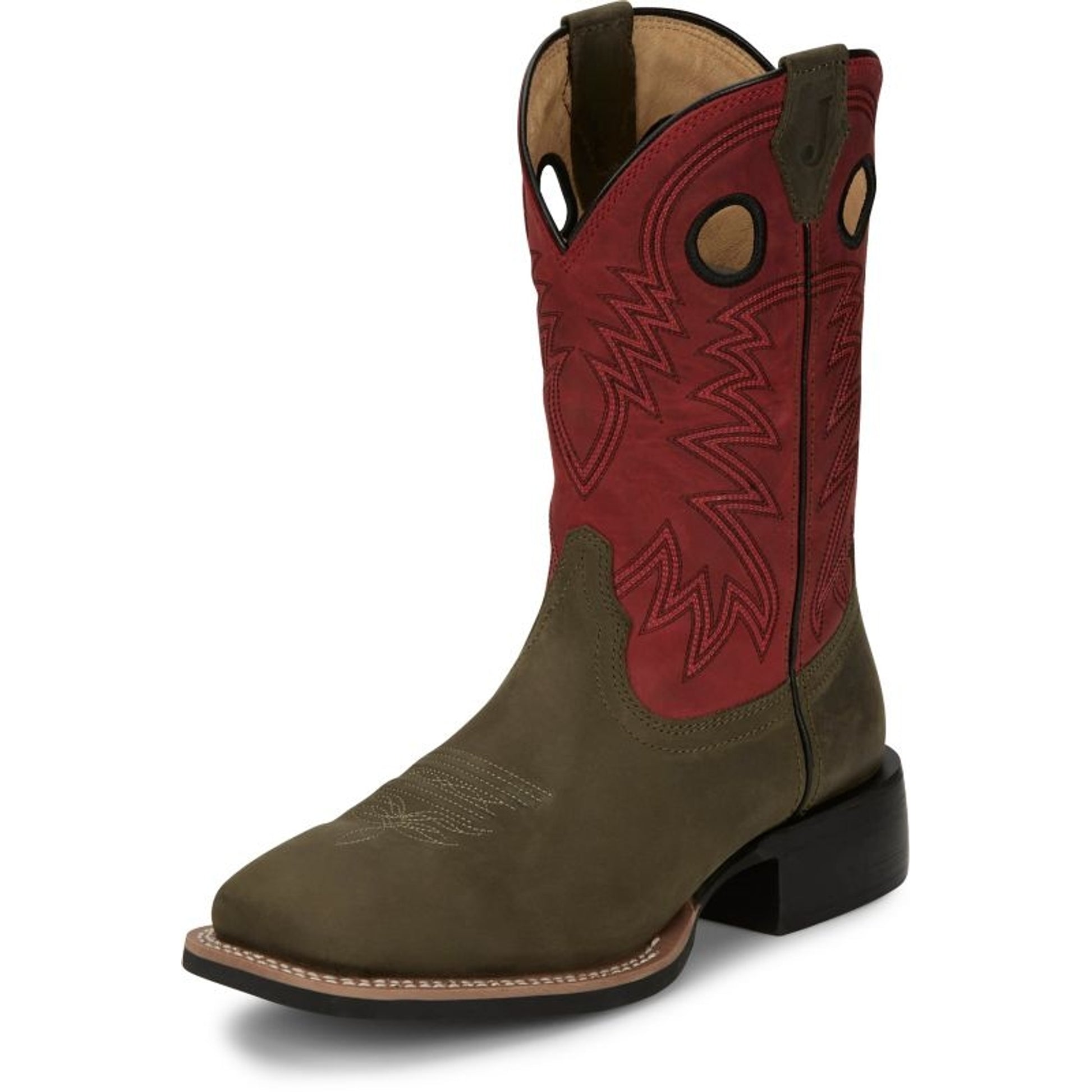 Justin Mens Shane Square Toe Boots