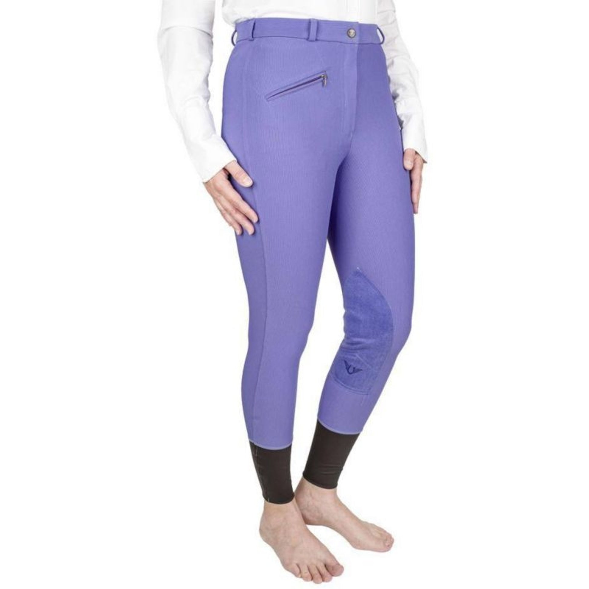 TuffRider Ladies Ribb KP Breeches 24 Gray