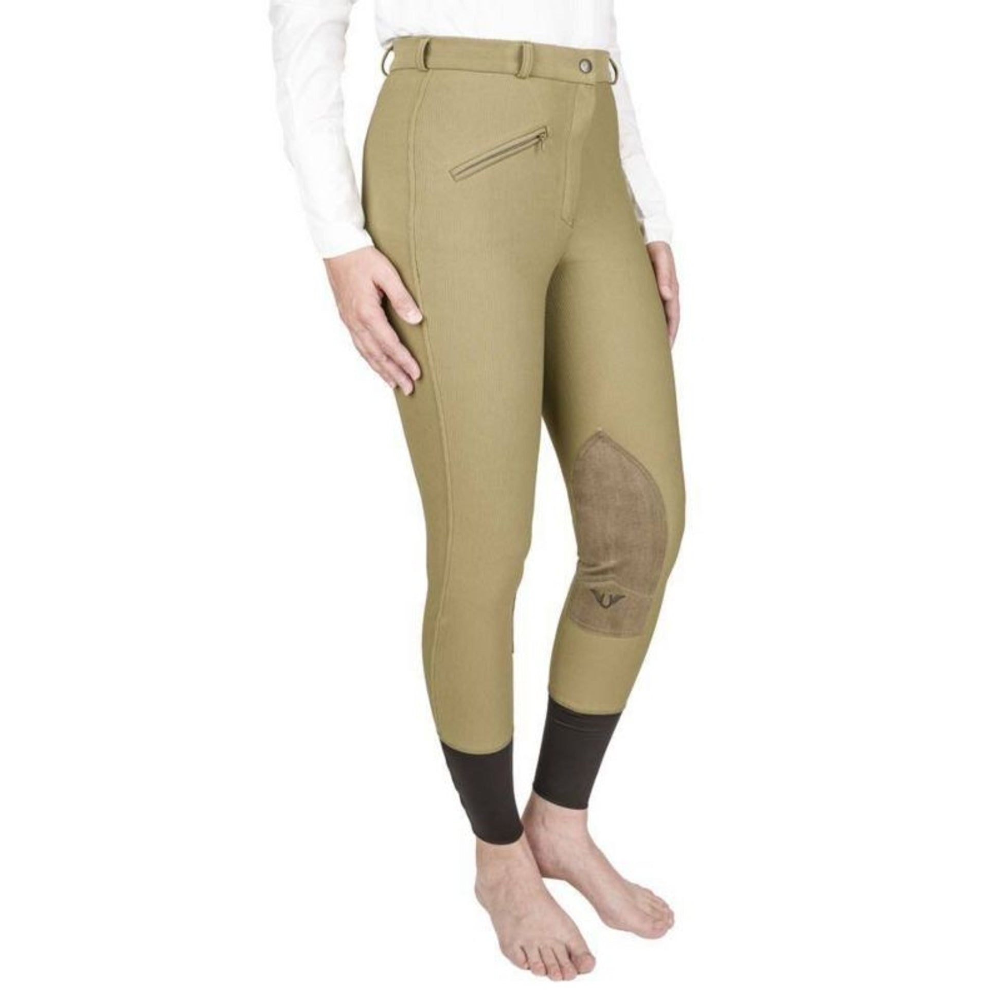 TuffRider Ladies Ribb KP Breeches 24 Gray