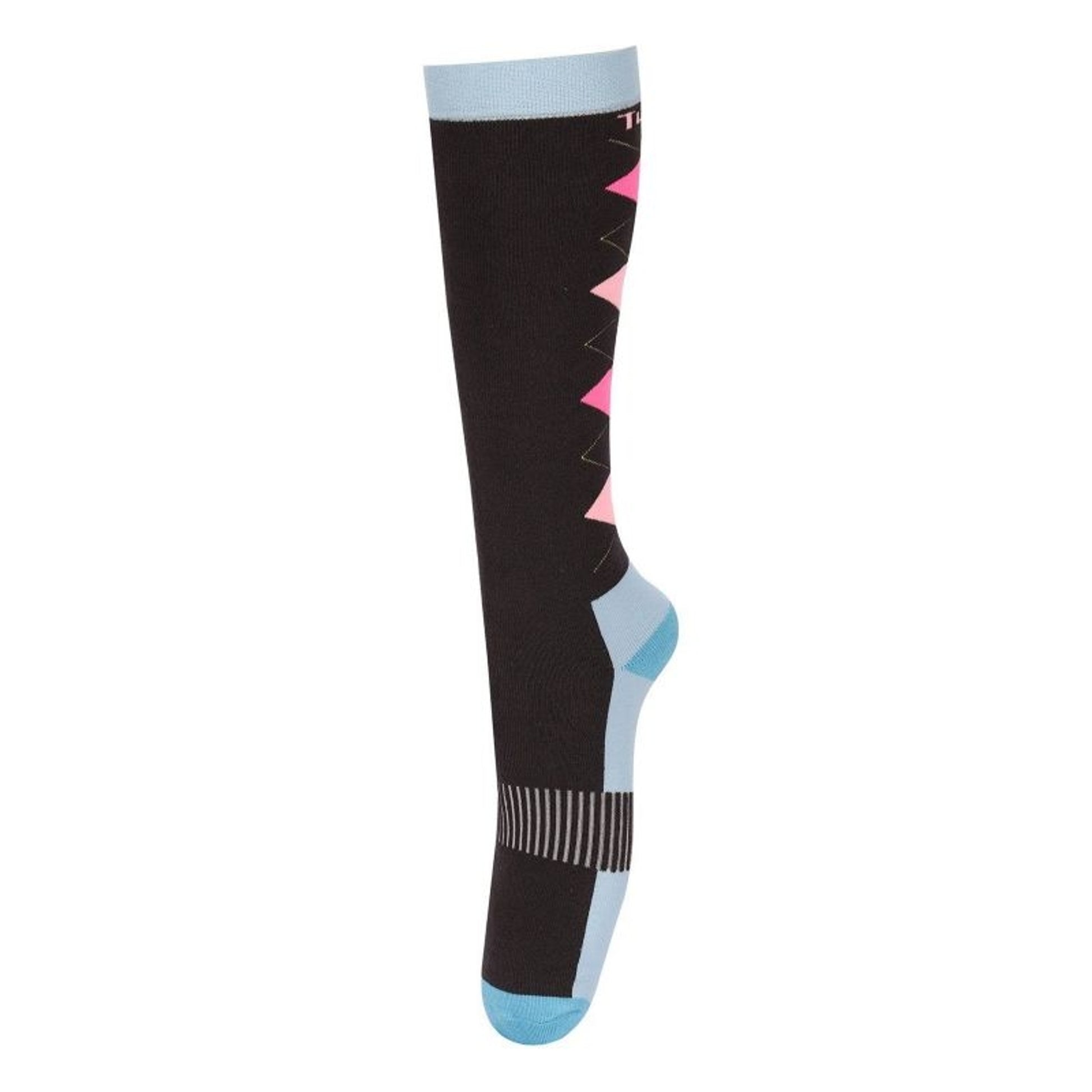 TuffRider Ladies Neon Winter Argyle Socks