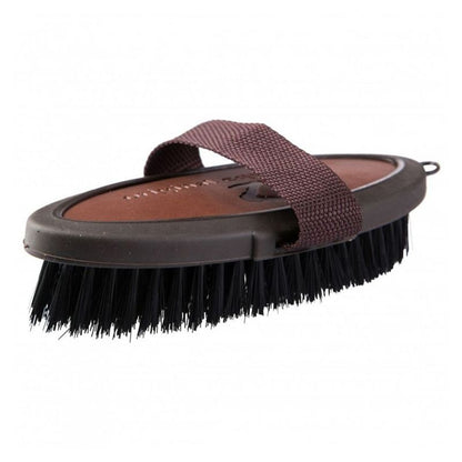 Horze Maddox Leather Handle Body Brush