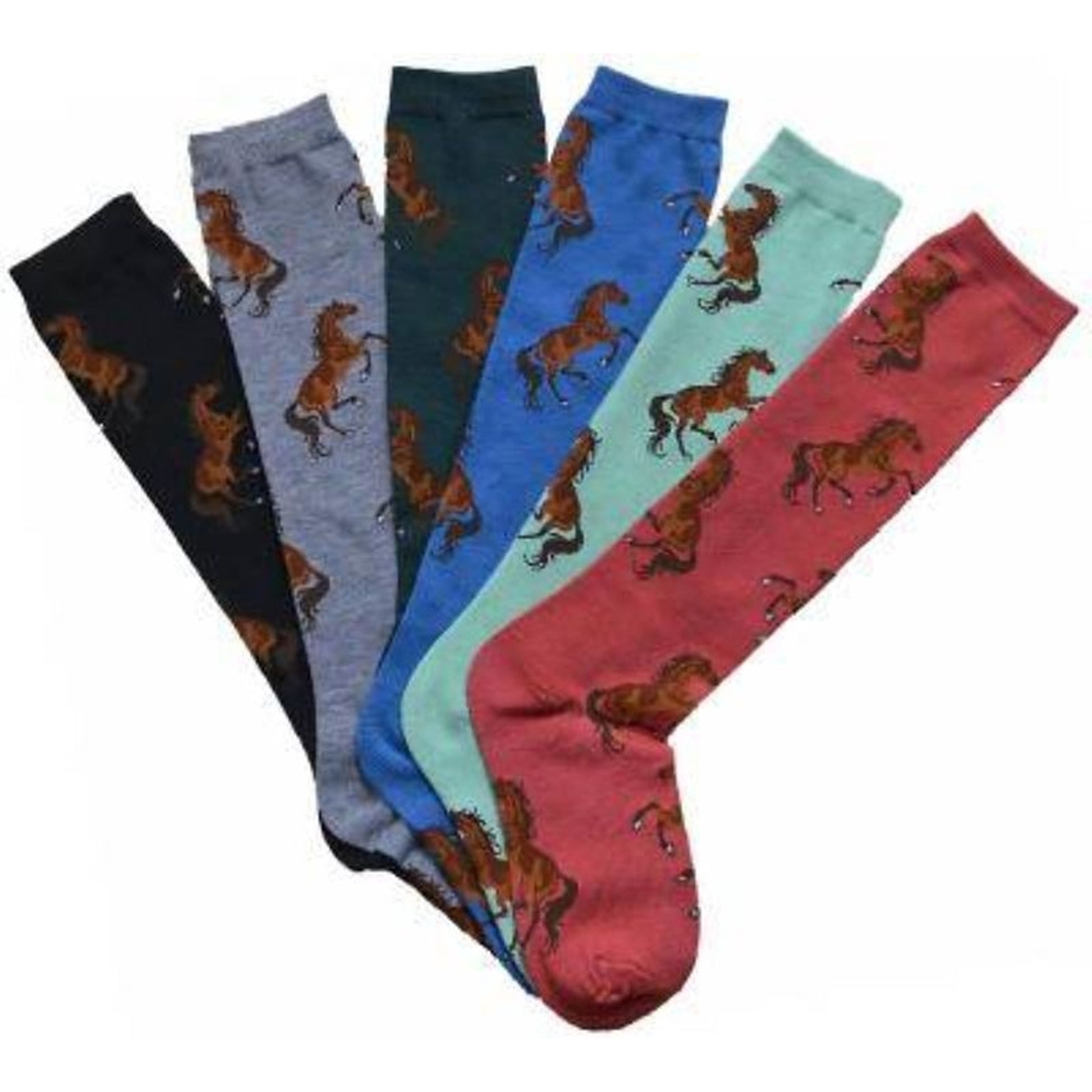 AWST Intl Ladies Lila Bay Horse Knee Socks 6