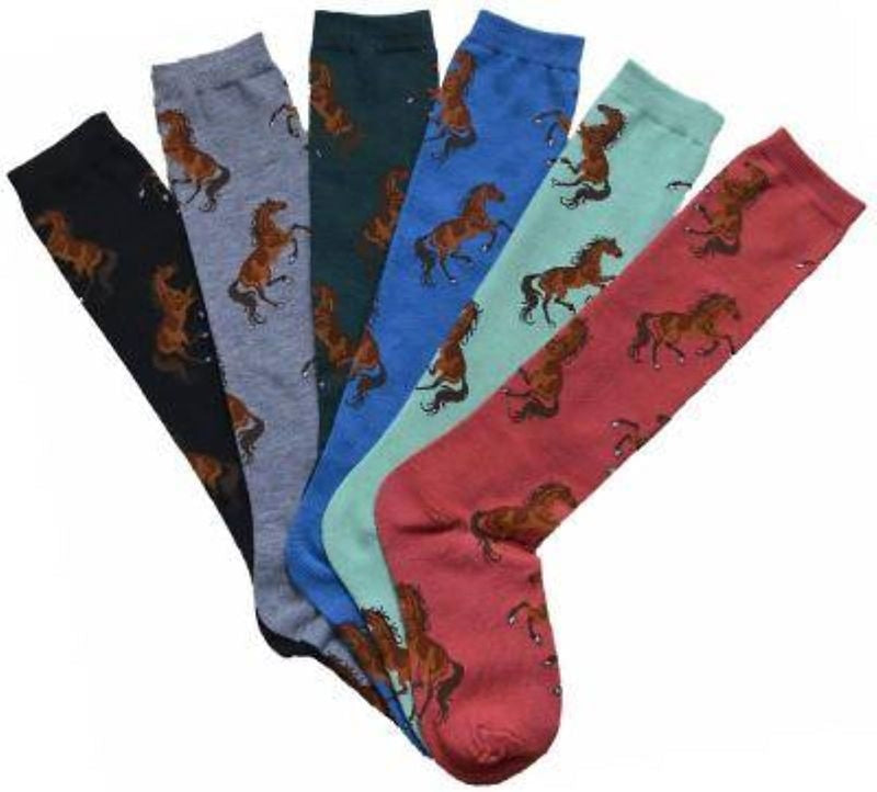 AWST Intl Ladies Lila Bay Horse Knee Socks 6