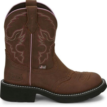 Justin Ladies Gypsy Gemma 8in Round Toe Boots