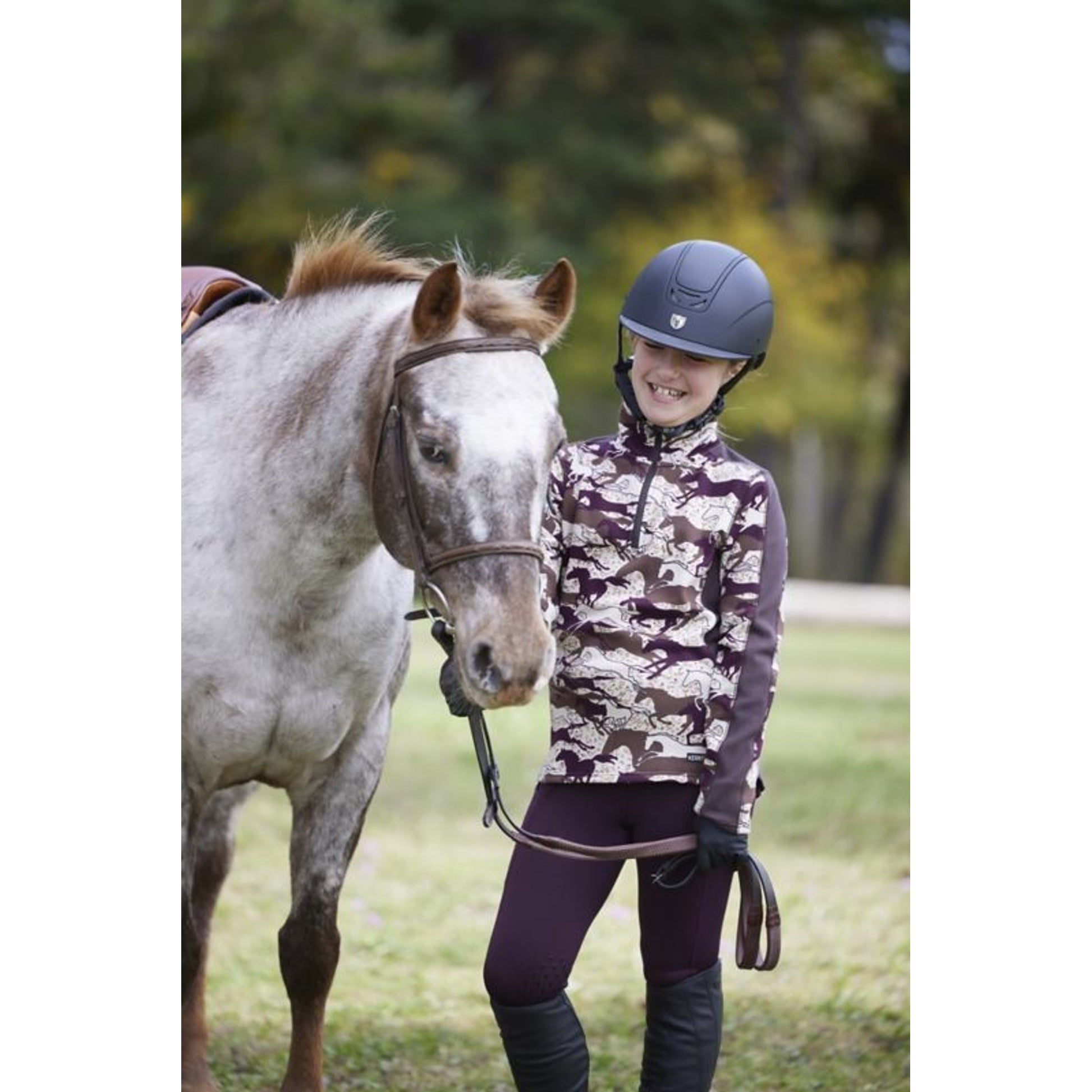 Kerrits Kids Plush Print Fleece Zip