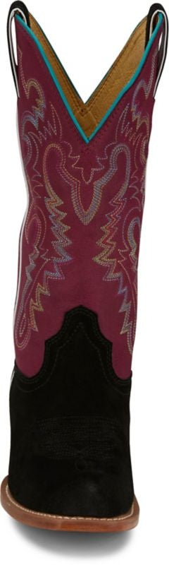 Justin Ladies Annie Up Sq Toe Boots