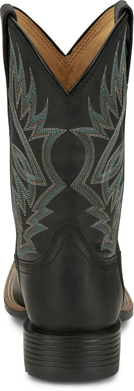 Justin Mens Zeke Sq Toe Boots