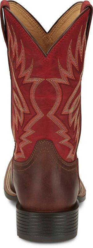 Justin Mens Zeke Sq Toe Boots